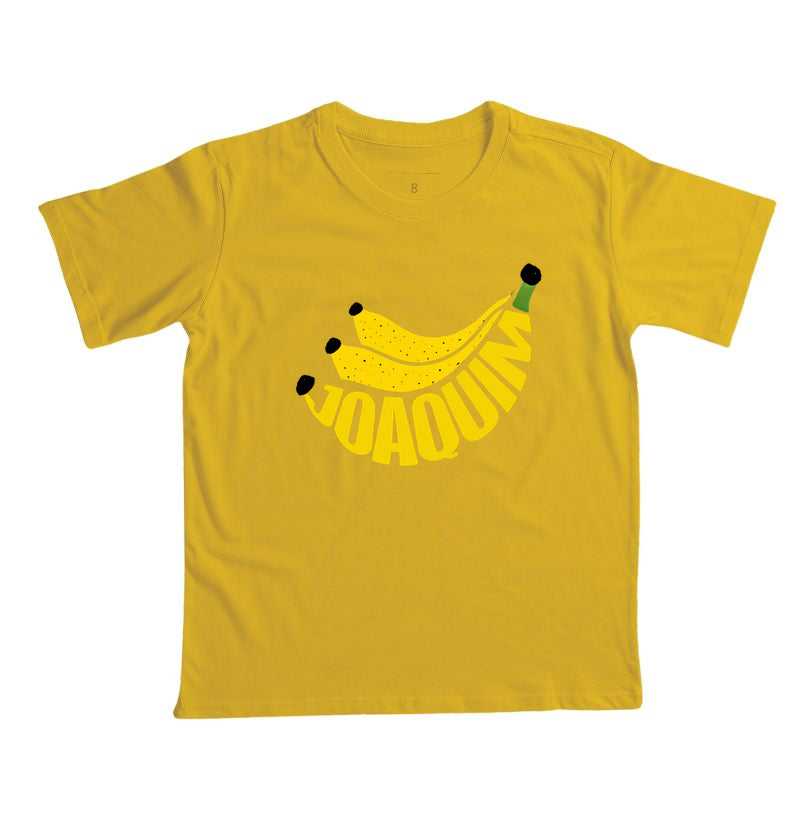 Banana e morango personalizada com nome da criança