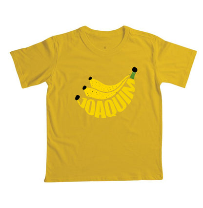 Banana e morango personalizada com nome da criança