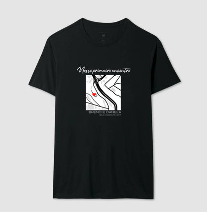 Mapa primeiro encontro personalizado com local e nome