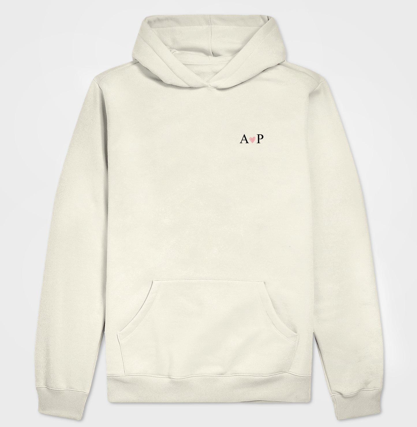 Moletom capuz Iniciais Personalizável minimalista