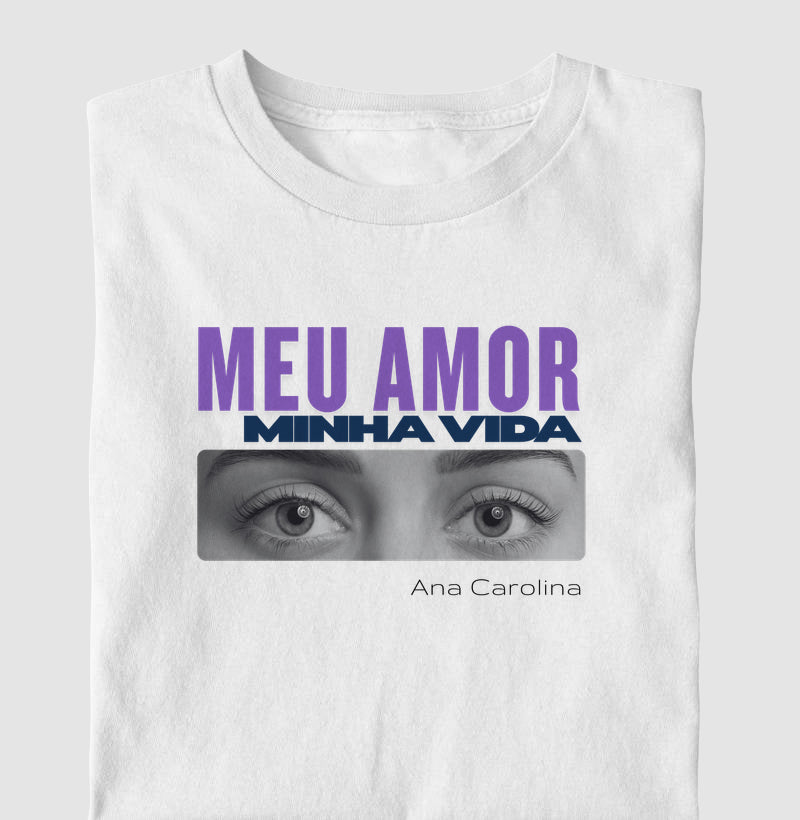 Camisa personalizada com olhar de quem você ama