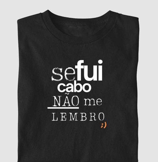 Se fui cabo não me lembro style