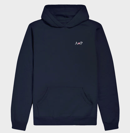 Moletom capuz Iniciais Personalizável minimalista