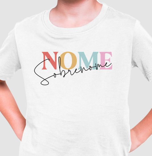 Infantil com nome e sobrenome personalizado